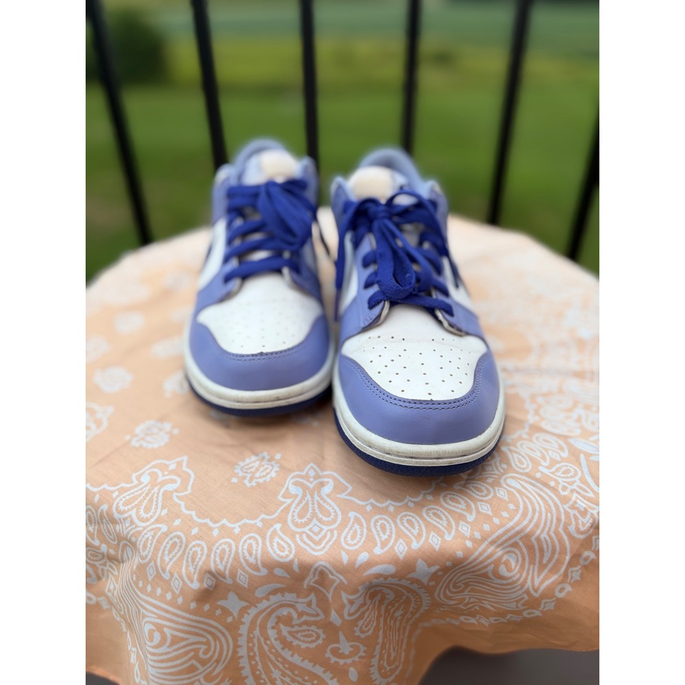 Nike Dunk Low GS Oxygen Purple Blue White Sneakers DZ4456-100 Size 6.5Y - Picture 1 of 6